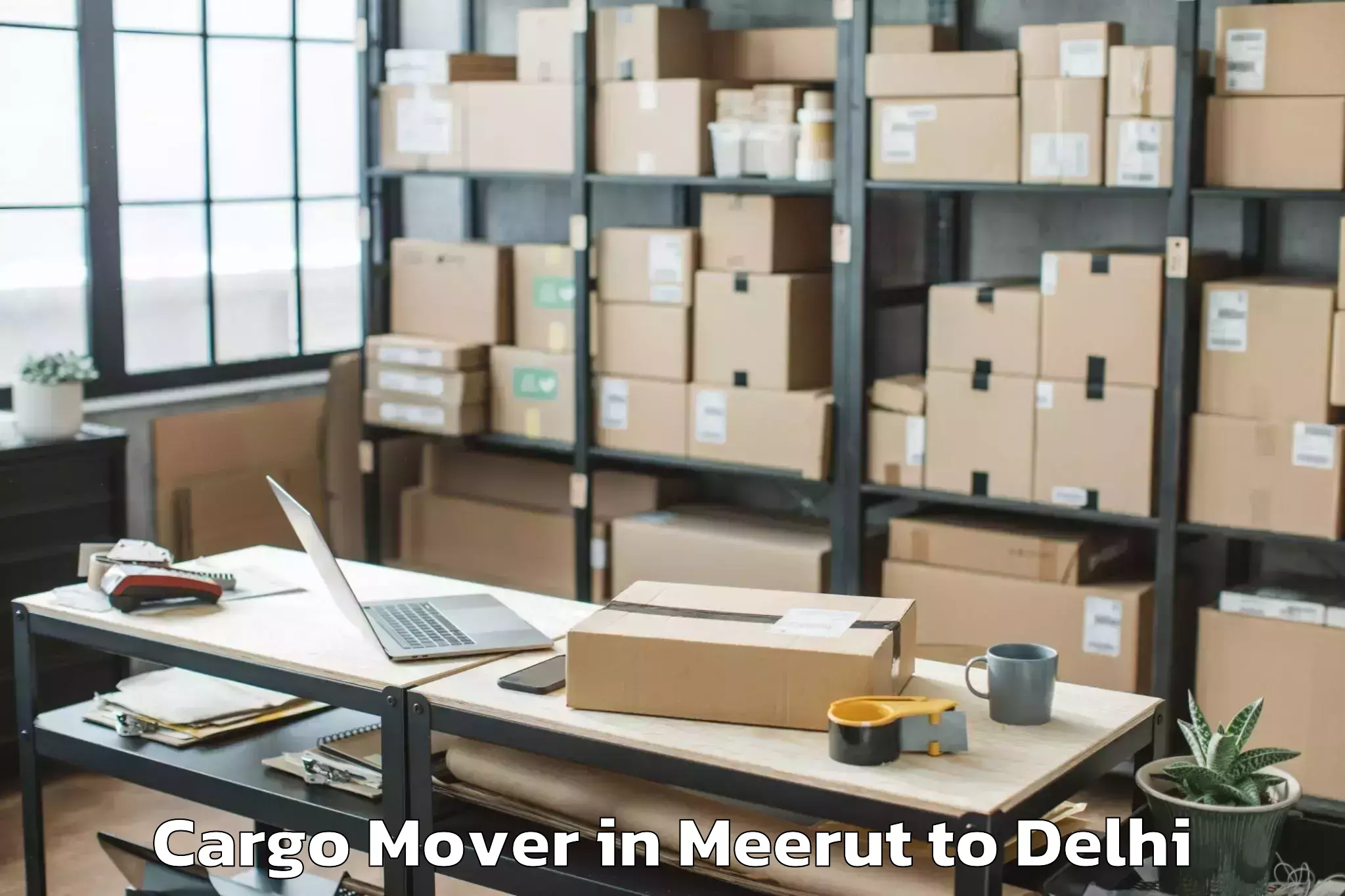 Trusted Meerut to Delhi Airport Del Cargo Mover